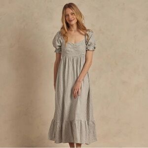 Noralee Gingham Chloe Midi Dress